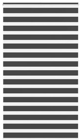 vidaXL Ζέβρα τυφλή Μαύρο Πλάτος υφάσματος 125,9 εκ. Πολυεστέρας