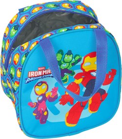 θερμική Θήκη Μεταφοράς Σνακ Iron Man Πολύχρωμο 19 x 22 x 14 cm