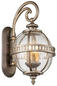 Φανάρι Απλίκα Φωτιστικό Τοίχου 2xE14 IP44 49cm Halleron Elstead Lighting-KL-HALLERON-2S-BU-Μπρονζέ KL-HALLERON-2S-BU