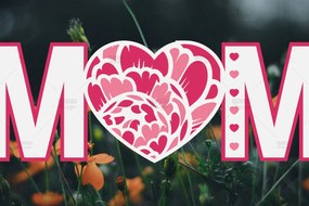 Σετ των 2 Intra απο ξύλο plywood 3mm-4mm πάχος 3D Layered Paper Cut Mom Δίασταση 15x15 cm INTRAFABR-115370995