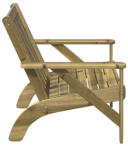 vidaXL Καρέκλα κήπου Adirondack 75x77x77 cm Εμποτισμένο ξύλο πεύκο