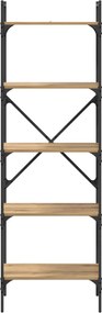 vidaXL Βιβλιοθήκη 5 επιπέδων 56 x 32 x 174 cm Επεξεργασμένο ξύλο