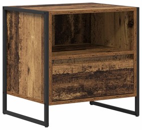 vidaXL Κομοδίνο 2 pcs Παλιό Ξύλο 50 x 39,5 x 50 εκ. Επεξεργασμένο ξύλο