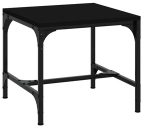 Βοηθητικά Τραπέζια 2 τεμ. Μαύρα 40x40x35 εκ. Επεξεργασμένο Ξύλο - Μαύρο