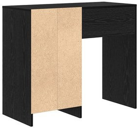 vidaXL Γραφείο με ράφι Μαύρη δρυς 90 x 37.5 x 75 εκ Επεξεργασμένο ξύλο