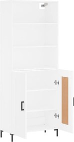 vidaXL Ντουλάπι Λευκό 69,5x34x180 εκ. από Επεξεργασμένο Ξύλο