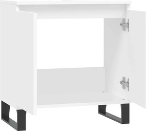 vidaXL Ντουλάπι Μπάνιου Λευκό 58 x 33 x 60 εκ. από Επεξεργασμένο Ξύλο
