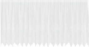 vidaXL Κουρτίνα Δαντέλας με κουρτίνες Λευκό 140 x 500 cm Πολυεστέρας