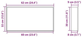 Εσοχή Ντους Βουρστ. Χρυσό 62x32x9 εκ. Αν. Ατσάλι - Χρυσό