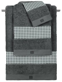 Πετσέτες Μπάνιου (Σετ 3τμχ) Guy Laroche Buddha Cement - Anthracite 500gsm