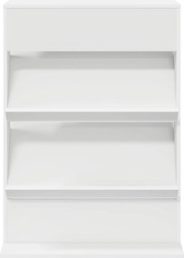 vidaXL Ράφι Περιοδικών Λευκό 70 x 41 x 96 εκ. Επεξεργασμένο Ξύλο