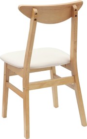 vidaXL Καρέκλες φαγητού 2 pcs Φυσικό 42 x 47.5 x 81 εκ
