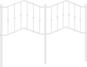 vidaXL Ανταλλακτικό κεφαλάρι Λευκό 135 εκ. Μεταλλικό