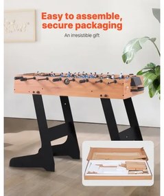 VEVOR 106 cm Folding Foosball Soccer Game Table Standard Size Table for Home