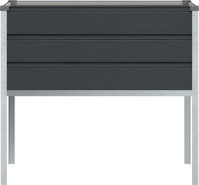 vidaXL Γλάστρα Ανθρακί 100 x 45 x 90 εκ. Επικαλυμμένος Χάλυβας