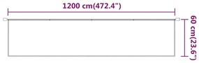 Τέντα Κάθετη Μπεζ 60 x 1200 εκ. από Ύφασμα Oxford - Μπεζ