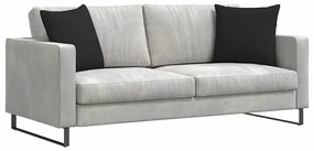 vidaXL Μαξιλάρι Καναπέ 2 pcs Μαύρο 45 x 45 cm ύφασμα