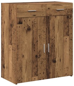 vidaXL Ντουλάπι Αποθήκευσης Παλιό Ξύλο 80x42.5x93.5 εκ από Τεχνητό Ξύλο