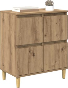 vidaXL Πλαϊνό γραφείο Artisan Oak 60 x 35 x 70 cm Επεξεργασμένο Ξύλο