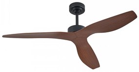 Ανεμιστήρας Οροφής Trent 102000685 Με Χειριστήριο 130cm Black-Walnut ItLighting Διάμετρος 130cm