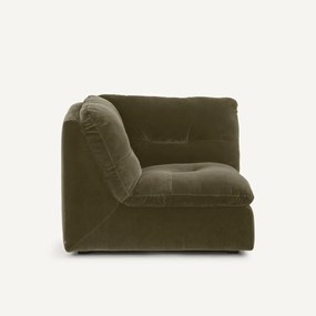 Γωνιακή πολυθρόνα σύνθεσης, βελούδο, Giuliano