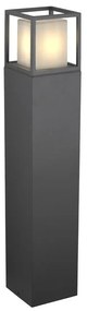 Adeleq Κολώνα Αλουμινίου Τετράγωνη W15xH80cm Ντουί Ε27 IP54 Γραφίτης 9-741