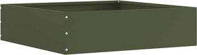 vidaXL Περίγραμμα γκαζόν Λαδί 50 x 50 x 13 εκ Ατσάλι