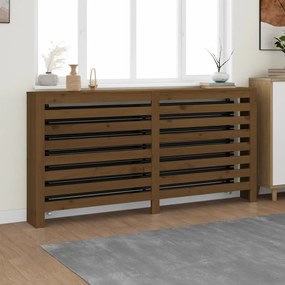 vidaXL Κάλυμμα Καλοριφέρ Καφέ μελί 169x19x84 εκ. από Μασίφ Ξύλο Πεύκου