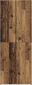 vidaXL Highboard Παλιό ξύλο 70 x 42,5 x 185 εκ