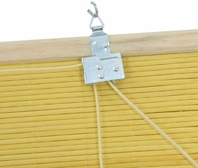 vidaXL Ρόλερ Κίτρινο 80 x 160 cm Μπαμπού