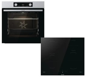 Gorenje Σετ BO6737E02X + GI641BSC Φούρνος &amp; Εστία Επαγωγής 77lt Π59.5εκ. INOX