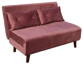Liberta FALCON ΚΑΝΑΠΕΣ ΚΡΕΒΑΤΙ 2ΘΕΣΙΟΣ ΑΝΑΔΙΠΛΟΥΜΕΝΟΣ DUSTY PINK 121x90xH80cm 121x90xH80cm 01-3330