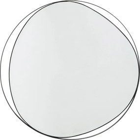 Καθρέφτης Τοίχου Bonita Μεταλλικός Μαύρος 80x1,5x80 εκ. - Μαύρο