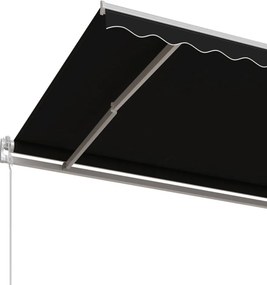 vidaXL Τέντα Συρόμενη Αυτόματη Ανθρακί 450 x 350 εκ.