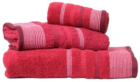 Πετσέτα Χαβάη Red Viopros Προσώπου 50x100cm 100% Cotton