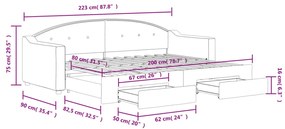 ΚΑΝΑΠΕΣ ΚΡΕΒΑΤΙ ΣΥΡΟΜΕΝΟΣ ΚΡΕΜ 80X200 ΕΚ ΥΦΑΣΜΑΤΙΝΟΣ &amp; ΣΥΡΤΑΡΙΑ 3197565