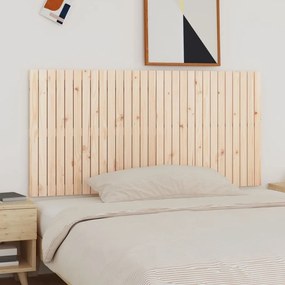 vidaXL Κεφαλάρι Επιτοίχιο 185x3x90 εκ. από Μασίφ Ξύλο Πεύκου