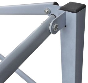 vidaXL Κιόσκι Πτυσσόμενο με 2 Πλευρικά Τοιχώματα Κρεμ 2x2 μ. Ατσάλινο