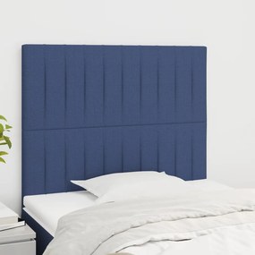 vidaXL Κεφαλάρι Μπλε 100x5x118/128 εκ. Ύφασμα