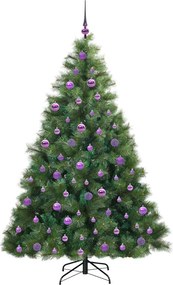 vidaXL Τεχνητό Χριστουγεννιάτικο Δέντρο Πράσινο 180 cm ΠΕ και PVC