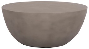 ΤΡΑΠΕΖΙ ΣΑΛΟΝΙΟΥ ΣΤΡΟΓΓΥΛΟ ALLAN HM18162.03 FIBER CEMENT ΣΕ ΓΚΡΙ--Φ92x49Υεκ.