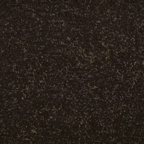Πατάκια Σκάλας Αυτοκόλ. 15 τεμ Σκ. Καφέ 56x17x3 εκ Βελονιασμένο - Καφέ