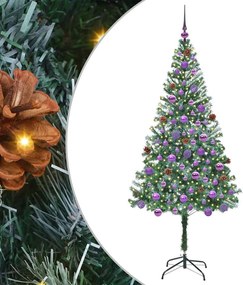 vidaXL Τεχνητό Χριστουγεννιάτικο Δέντρο Πράσινο 180 cm PVC και Χάλυβας