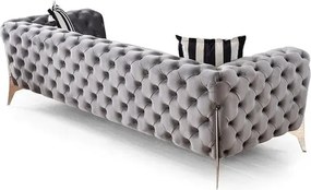 Γκρι 3θέσιος καναπές 240x95x70 cm