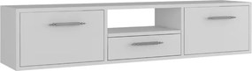 Stewehome Μοντέρνο επιτοίχιο έπιπλο τηλεόρασης 140x30x30 cm
