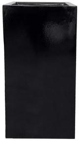 MarHome ΚΑΣΠΩ FIBERGLASS ΠΥΡΓΟΣ ΜΑΥΡΟ ΓΥΑΛΙΣΤΕΡΟ - 50x50x100cm  50-2-50100-9005