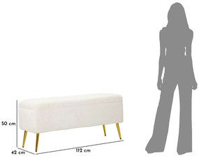 Ταμπουρέ με Αποθηκευτικό χώρο SOFFY 42x112