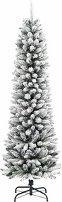 vidaXL Τεχνητό Χριστουγεννιάτικο Δέντρο με 300 LED Λευκό 180 cm
