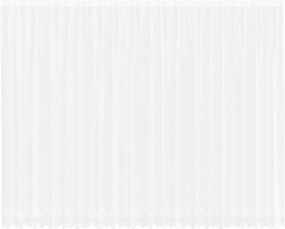 vidaXL Κουρτίνα Δαντέλας με κουρτίνες Λευκό 280 x 600 εκ Πολυεστέρας