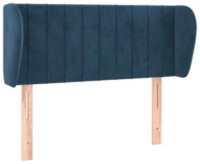 Κεφαλάρι με Πτερύγια Σκούρο Μπλε 83x23x78/88 εκ. Βελούδινο 3117416